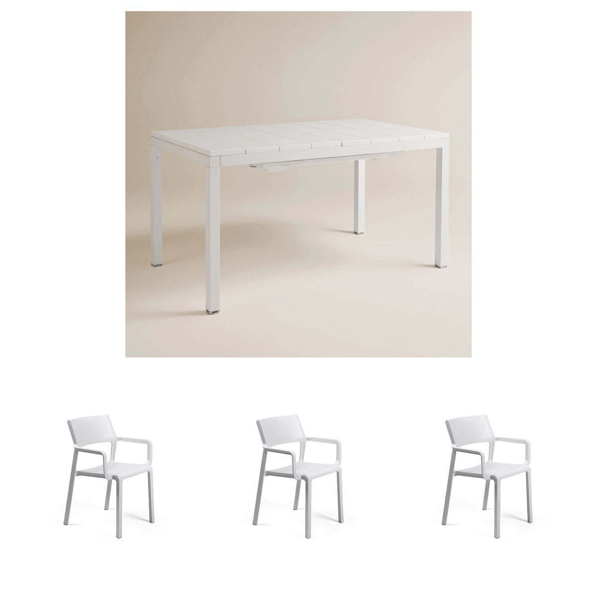 Set de comedor Rio con sillones Trill Nardi