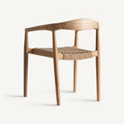 Silla con brazos de teca y cuerda Šipan