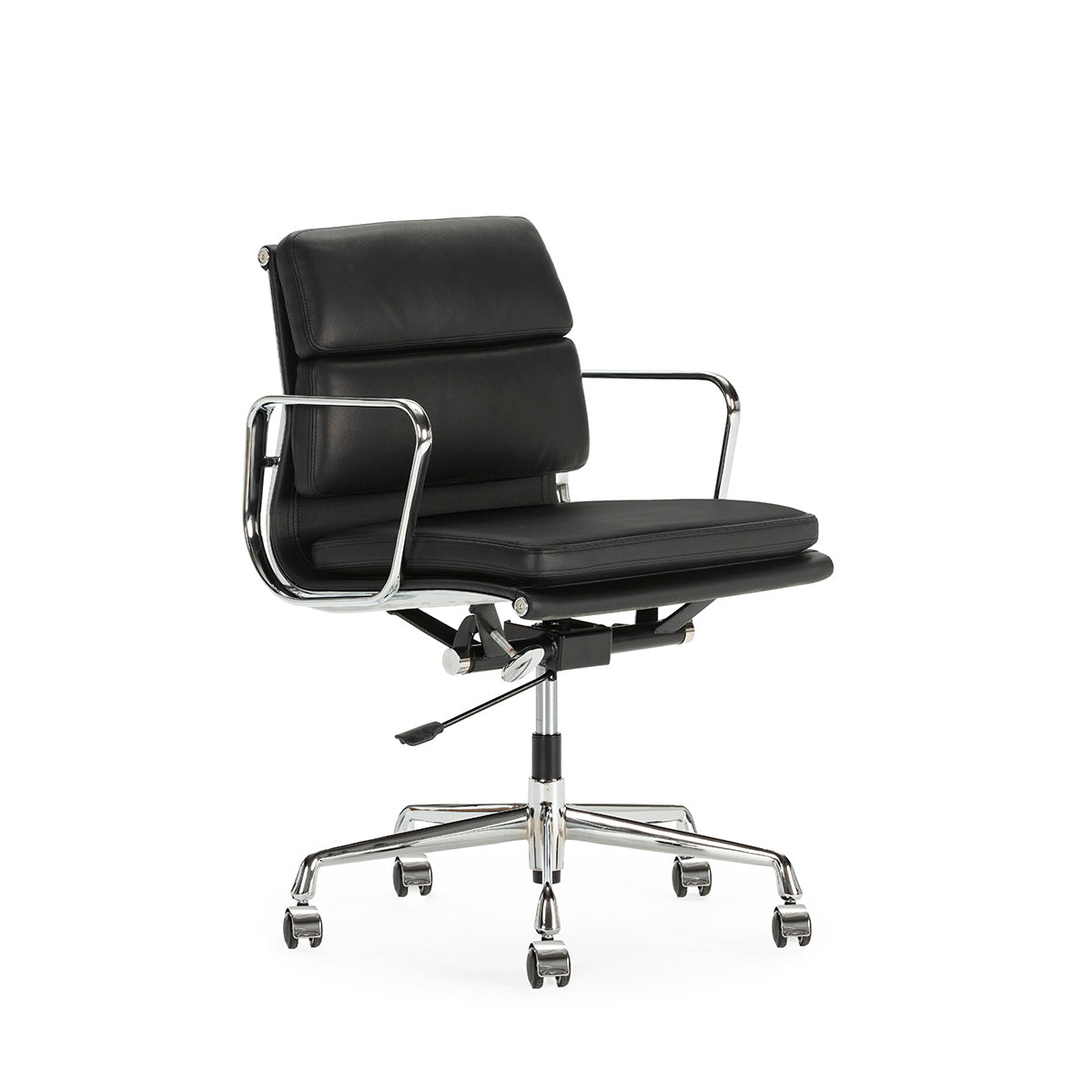 Silla de despacho de piel Grasse