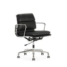 Silla de despacho de piel Grasse