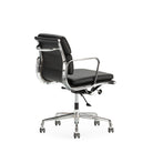 Silla de despacho de piel Grasse