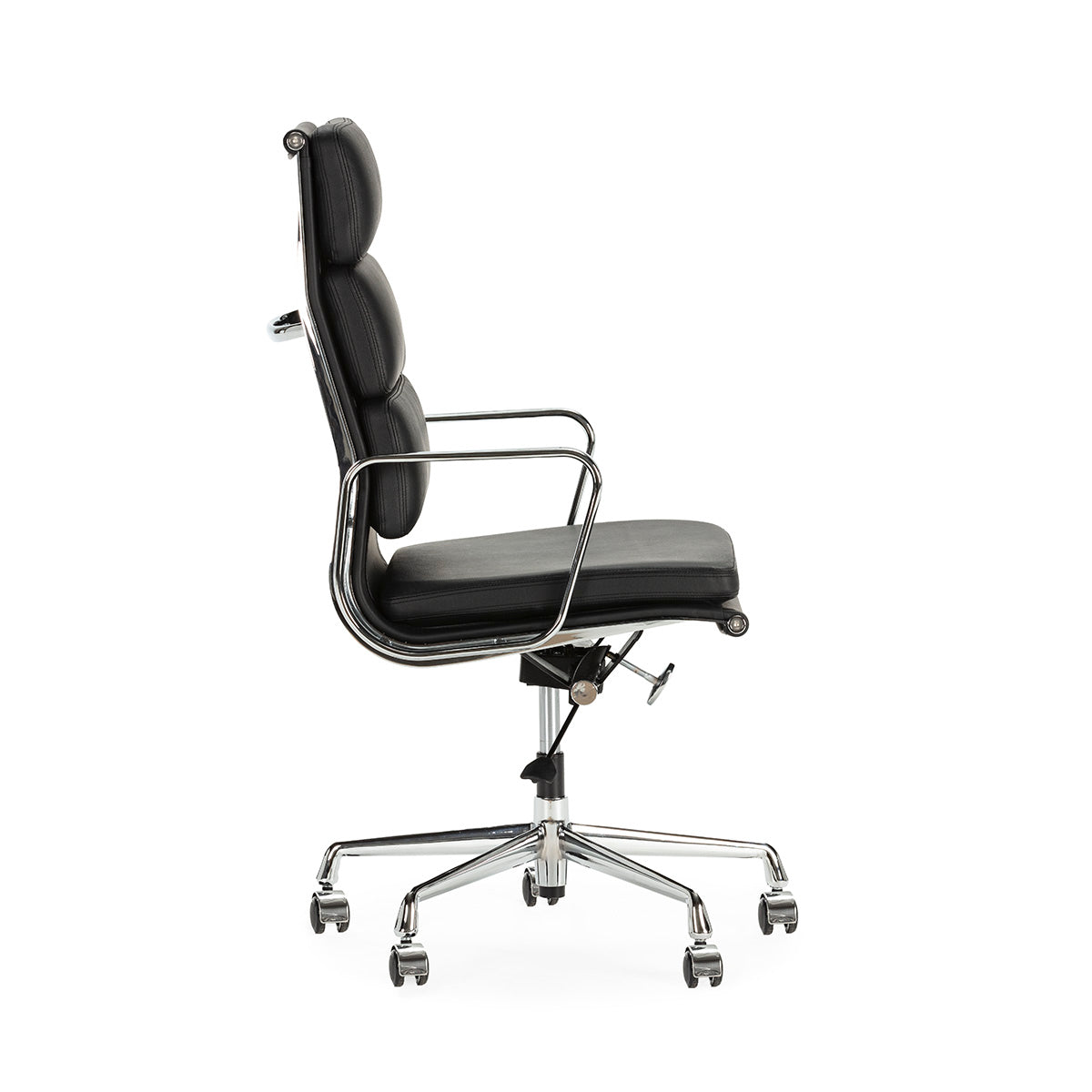 Silla de despacho de piel Montemurlo