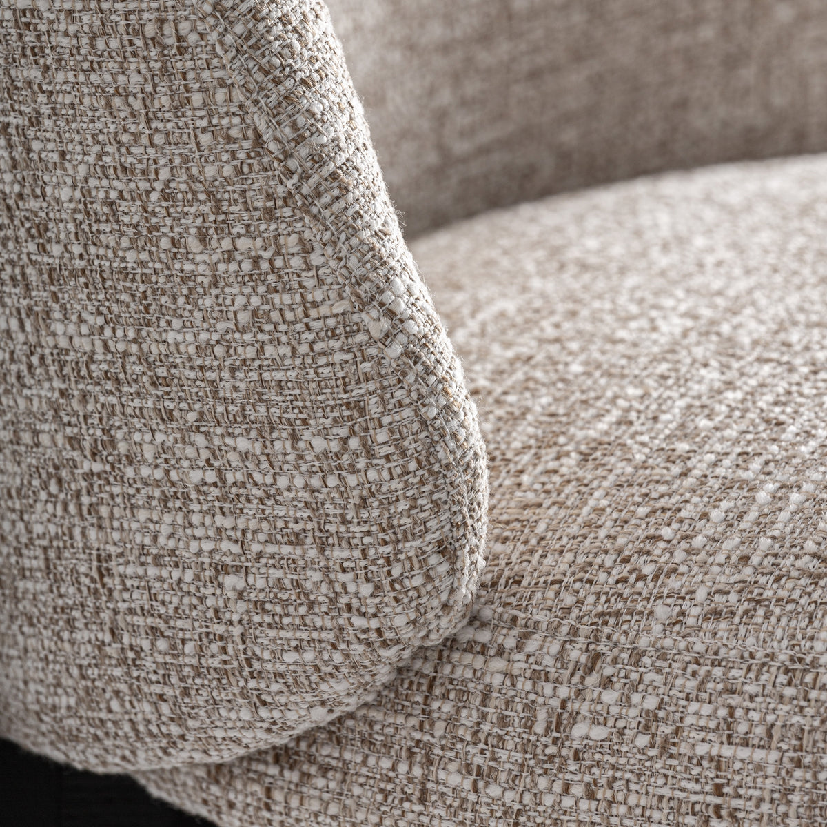 Silla de fresno negro y tapizado beige Quatretonda