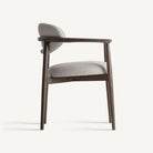 Silla de fresno tapizada blanco roto Supetar
