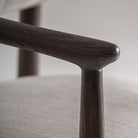 Silla de fresno tapizada blanco roto Supetar
