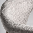 Silla de haya tapizada en gris Requena