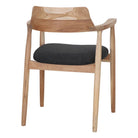 Silla de madera de teca con brazos Vinicio