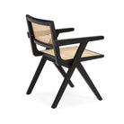 Silla de madera y ratán Savigliano