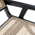 Silla de madera y ratán Savigliano