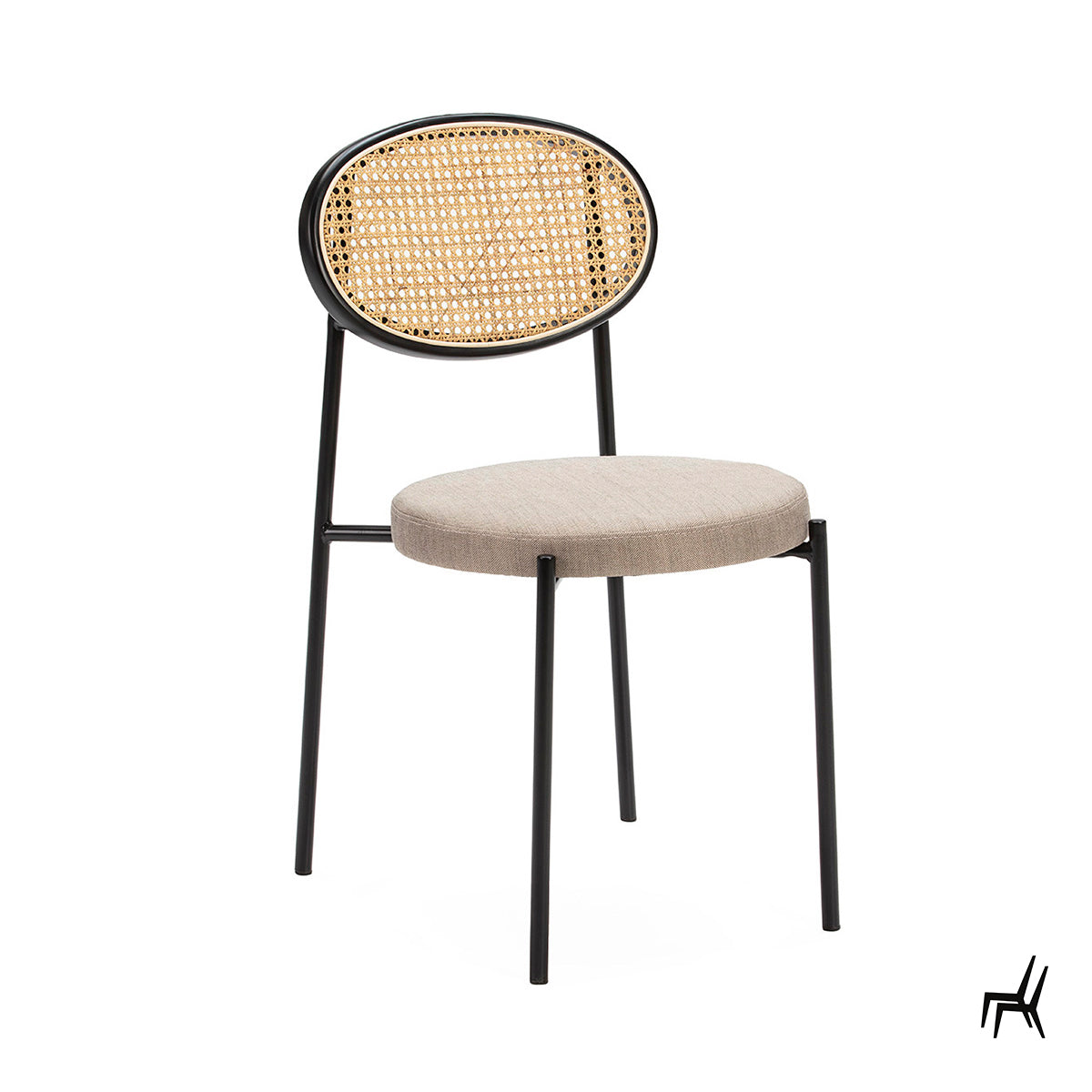 Silla de metal Chortiatis