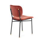 Silla de metal y terciopelo Piran
