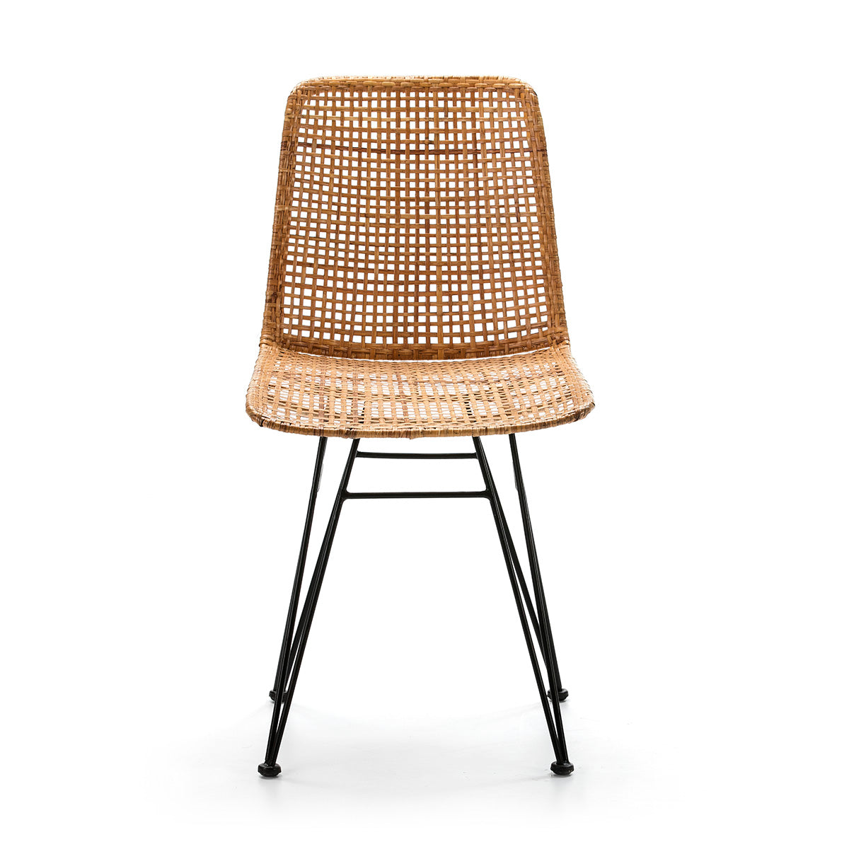 Silla de mimbre y metal Almassora