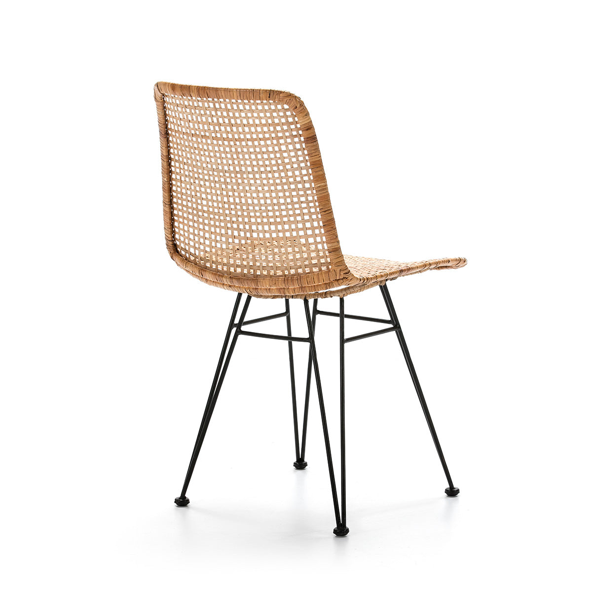 Silla de mimbre y metal Almassora