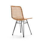 Silla de mimbre y metal Almassora