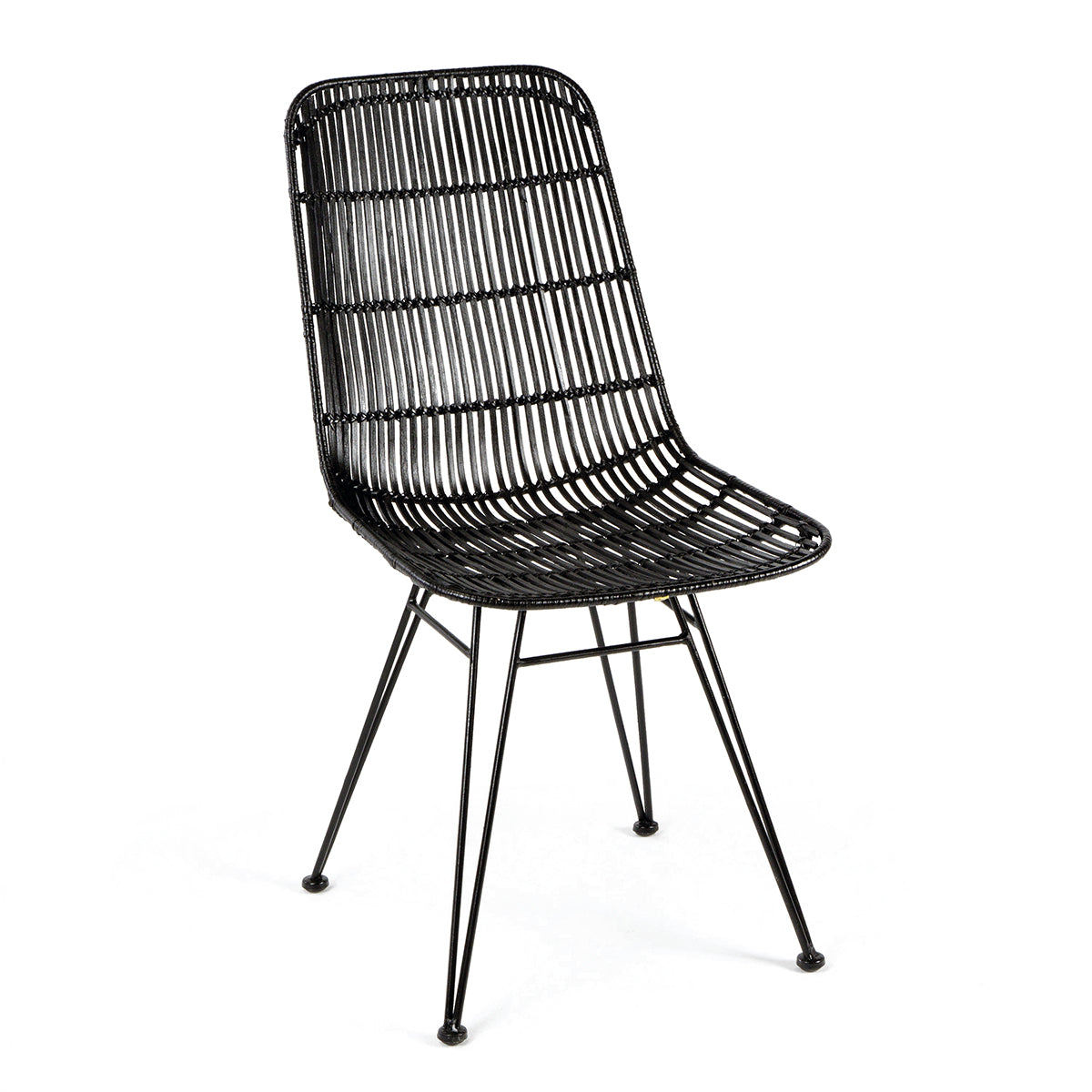 Silla de mimbre y metal Milazzo