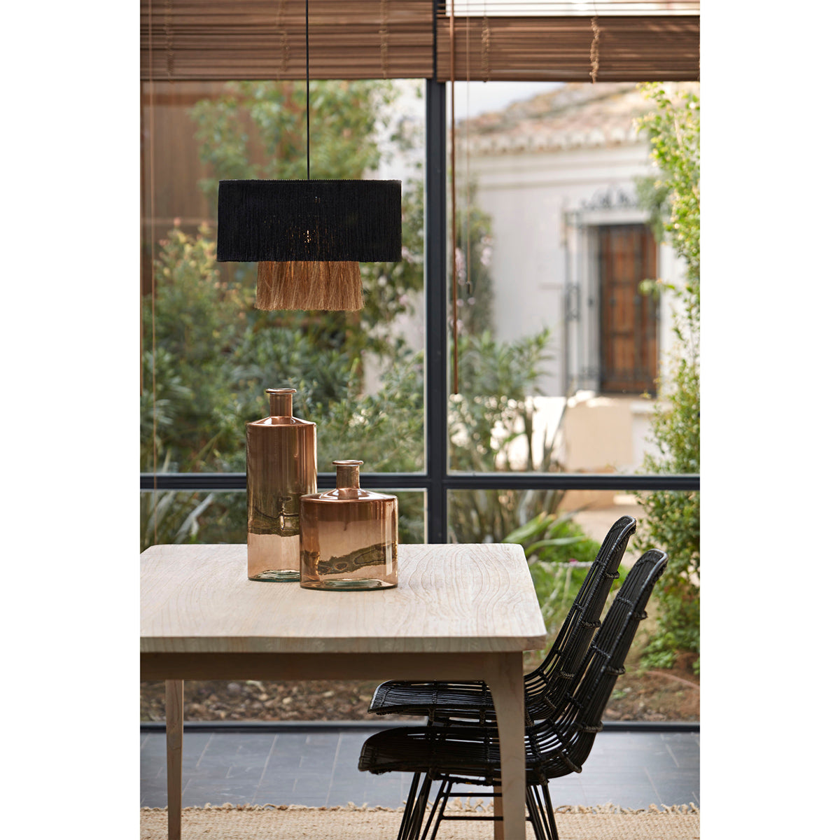 Silla de mimbre y metal Milazzo