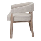 Silla de olmo tapizada con brazos Timoteo