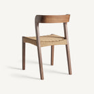 Silla de roble y fibra natural Tagomago