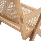 Silla de roble y ratán Massafra