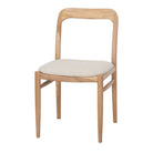 Silla de teca tapizada Aldonza