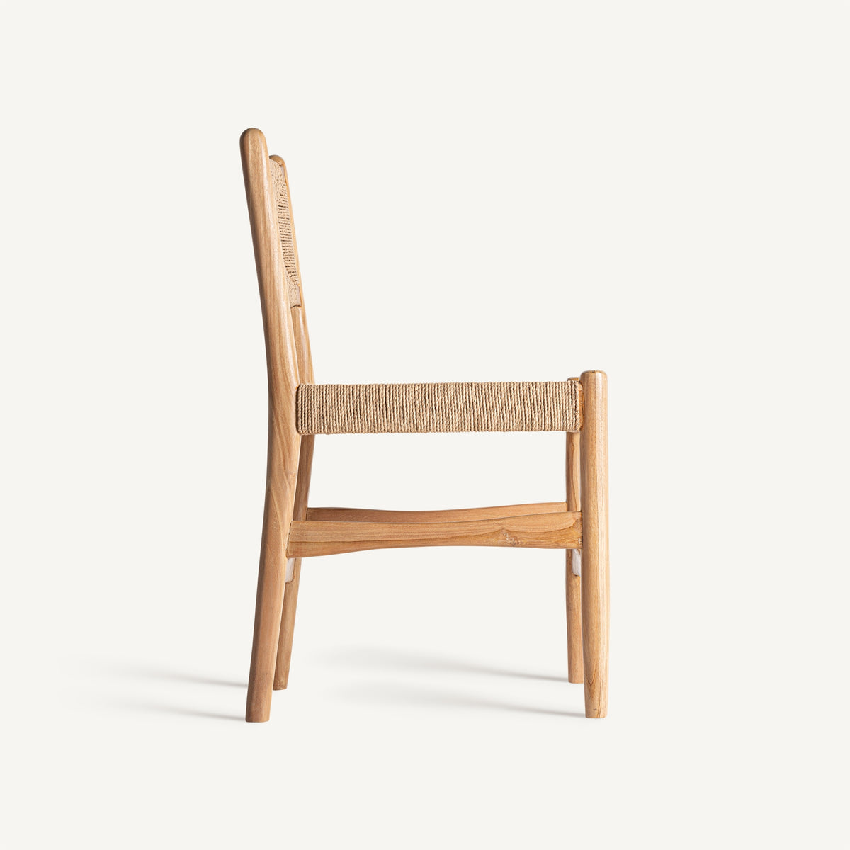 Silla de teca y cáñamo Lopud
