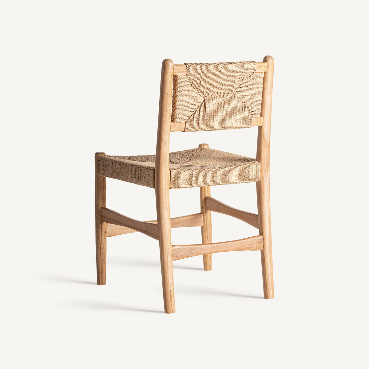 Silla de teca y cáñamo Lopud