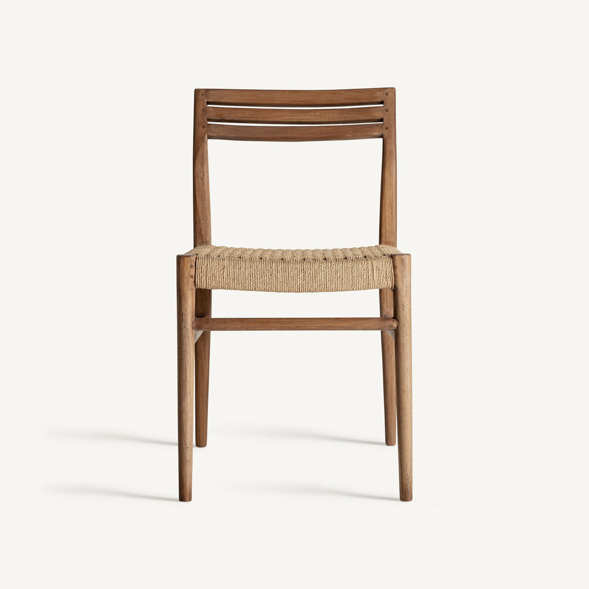 Silla de teca y cuerda Chulilla