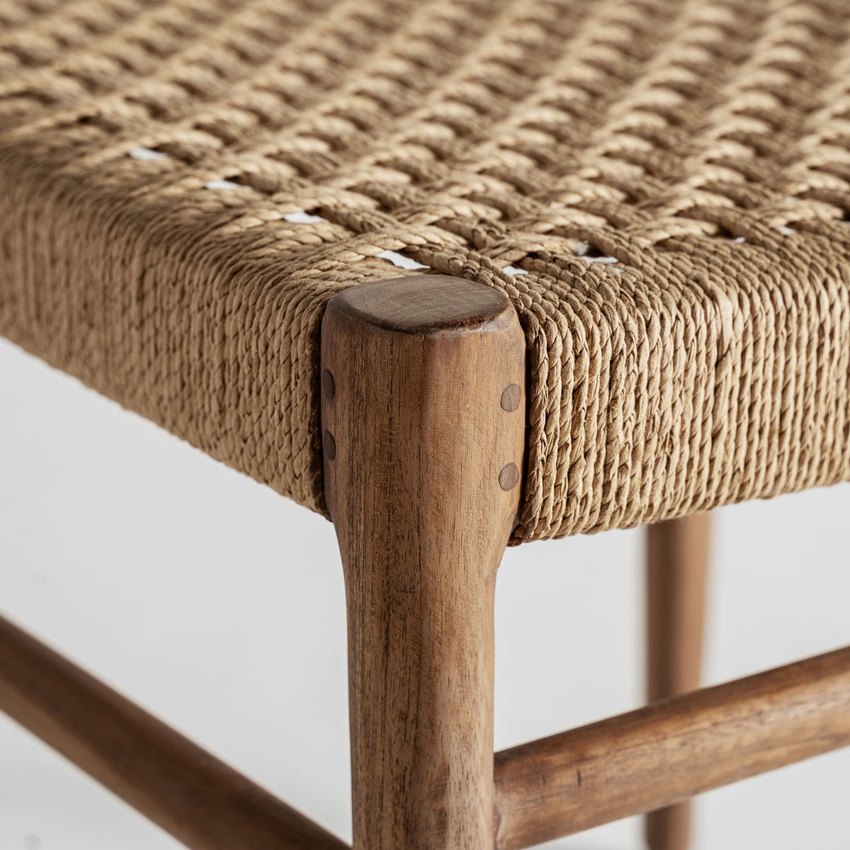 Silla de teca y cuerda Chulilla