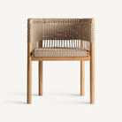 Silla de teca y cuerda Jelsa