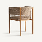 Silla de teca y cuerda Jelsa