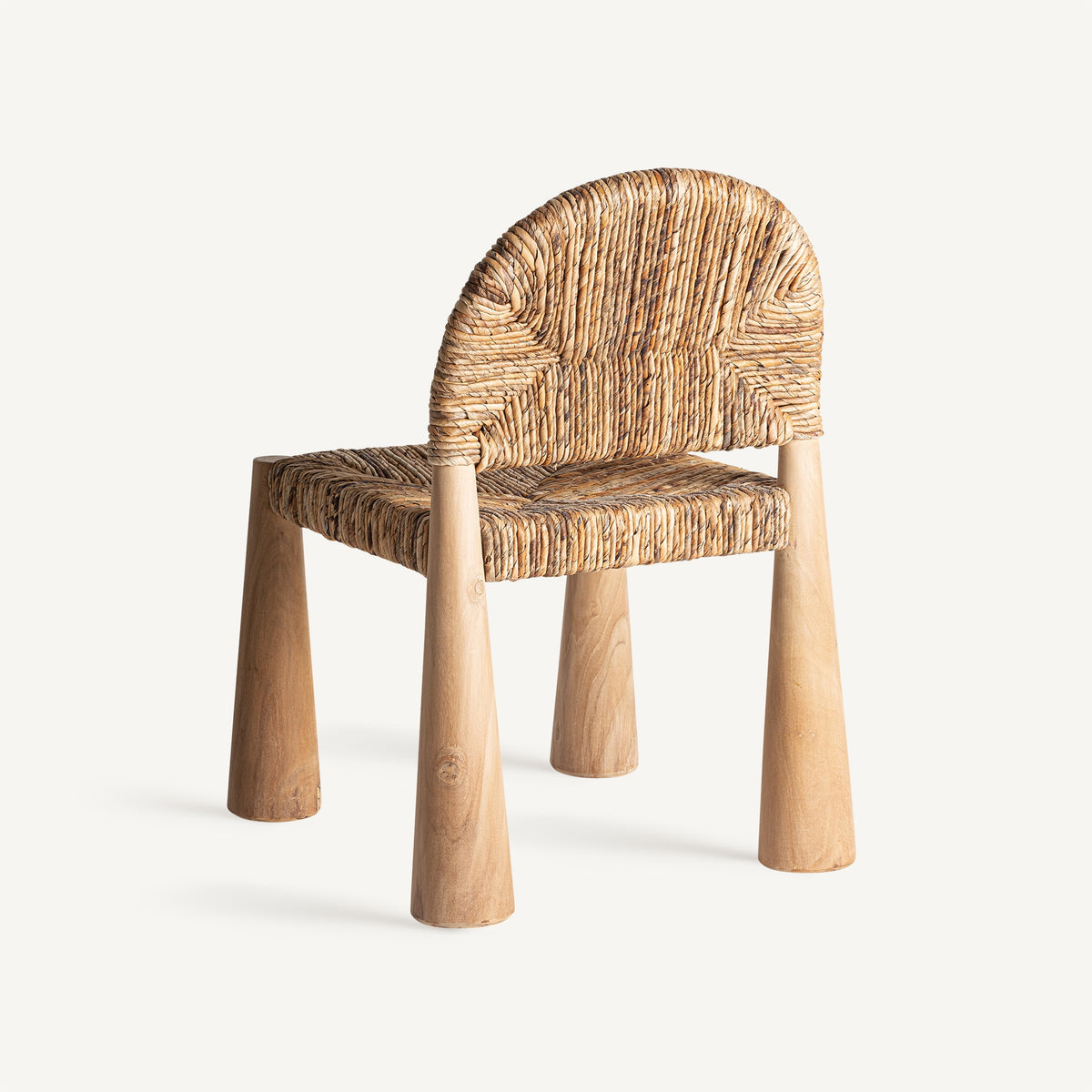 Silla de teca y enea Benigembla