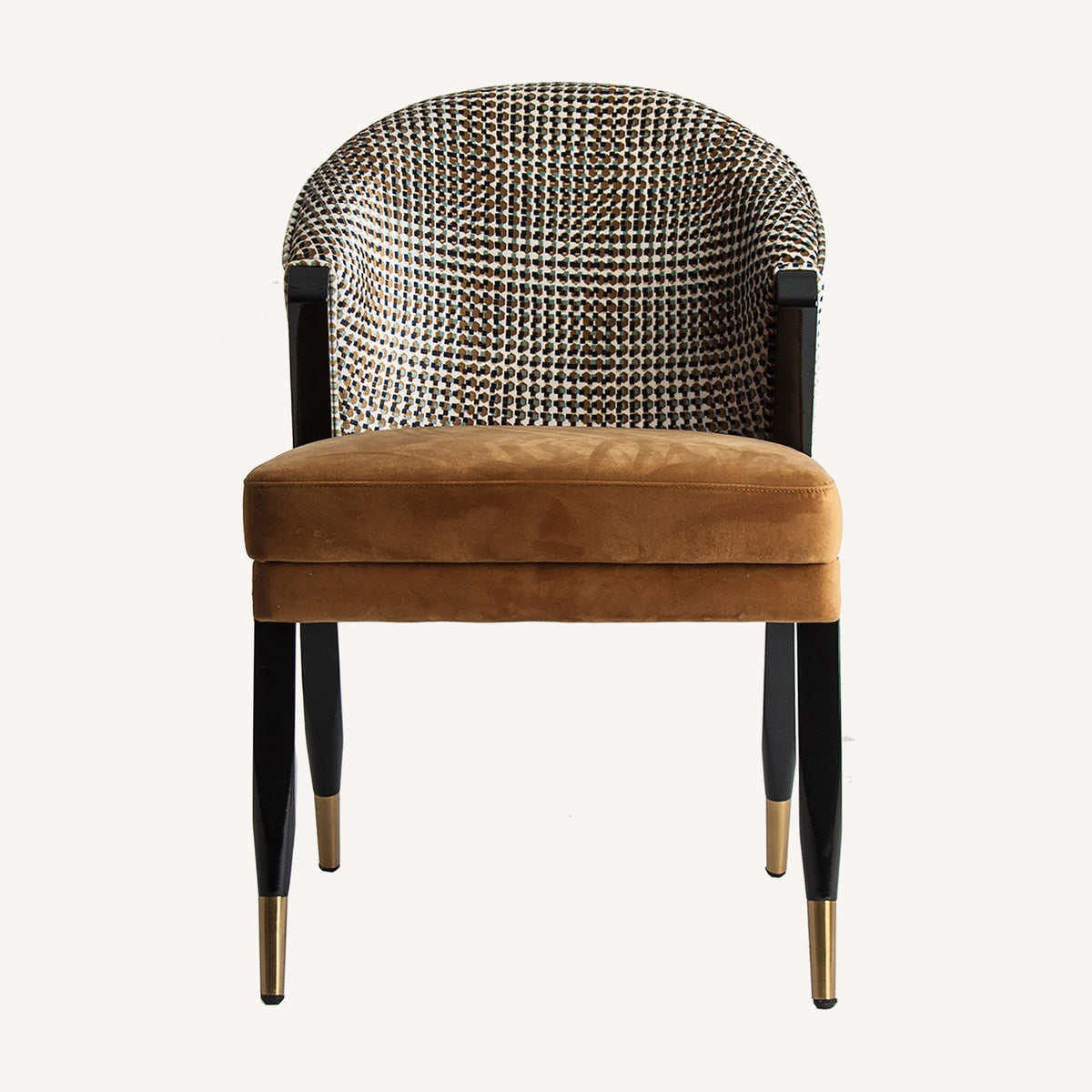 Silla de terciopelo ocre Segorbe