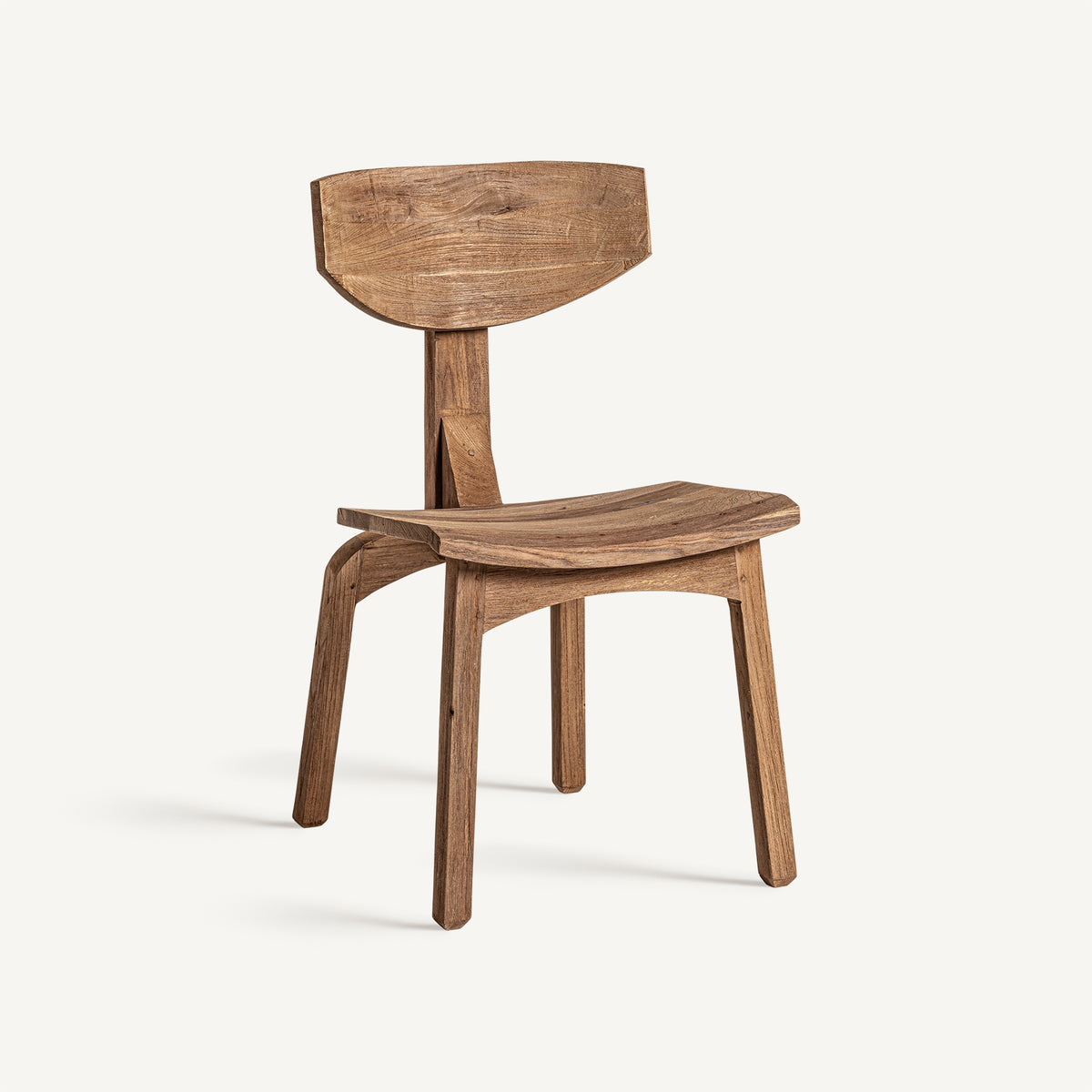 Silla plegable de teca reciclada Orebić
