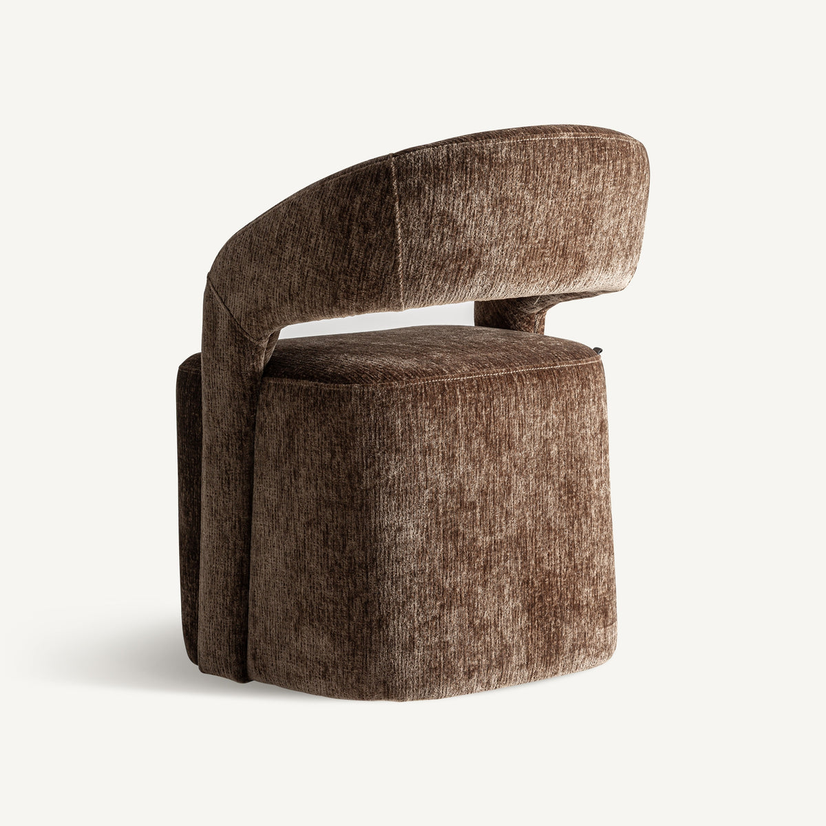 Silla tapizada de pino marrón Sikinos