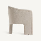 Sillón de algodón rizado blanco roto Punta Prima