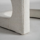 Sillón de comedor tapizado blanco roto Cala Bassa