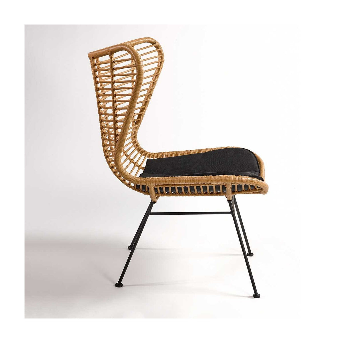 Sillón de exterior de respaldo alto y fibra sintética Capileira