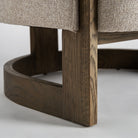 Sillón de fresno natural tapizado topo Sa Talaia