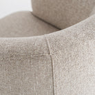 Sillón de fresno natural tapizado topo Sa Talaia
