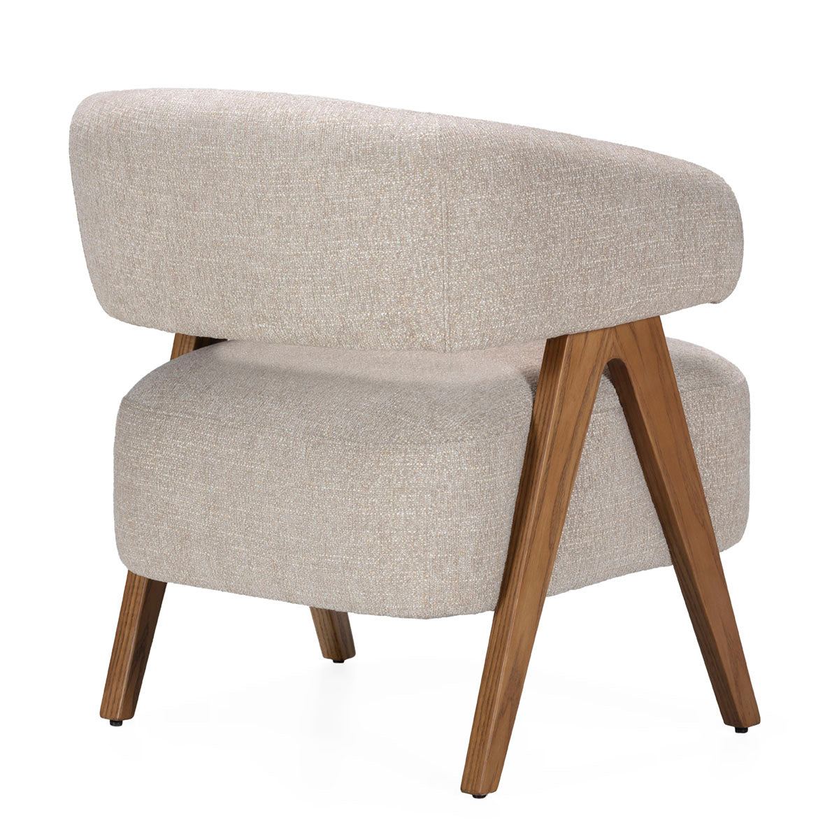 Sillón de madera de fresno y tela Panorama