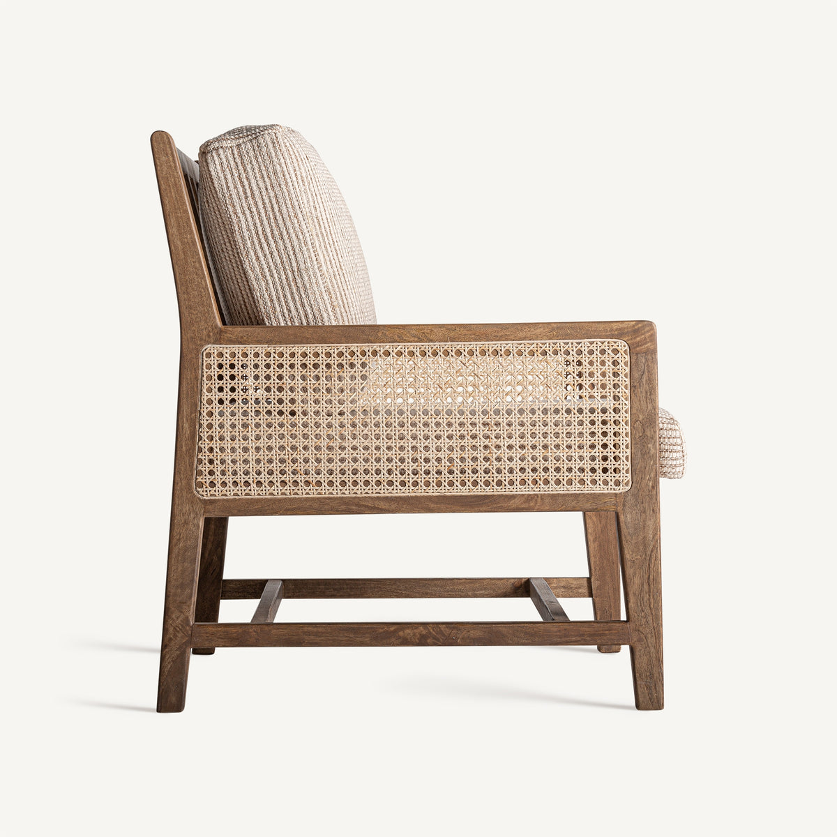 Sillón de mango y mimbre Sa Trinxa