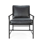 Sillón de metal y piel sintética Krk