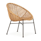 Sillón de mimbre e hierro Modugno