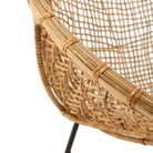 Sillón de mimbre e hierro Modugno