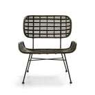 Sillón de mimbre y metal Sarzana