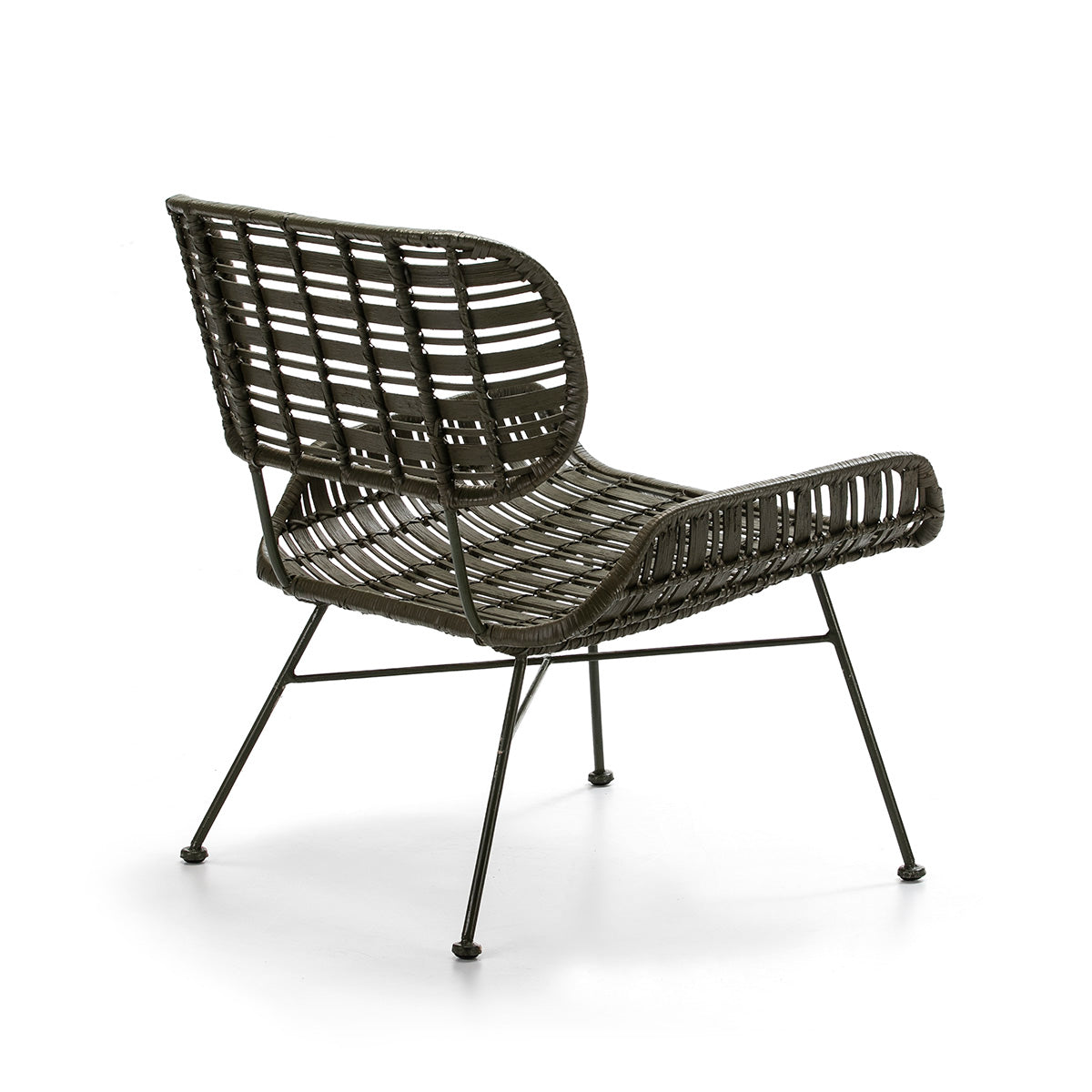 Sillón de mimbre y metal Sarzana