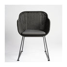 Sillón de exterior de ratán sintético gris Madeira