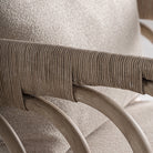 Sillón de ratán tapizado beige Cala Boix