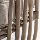 Sillón de ratán tapizado beige Cala Boix