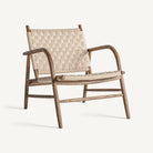 Sillón de roble y cuerda Es Figueral